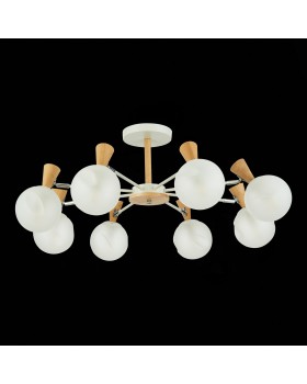 SLE220702-08 Люстра потолочная Белый, Светлое дерево/Белый E14 8*40W CATANIA-foto5