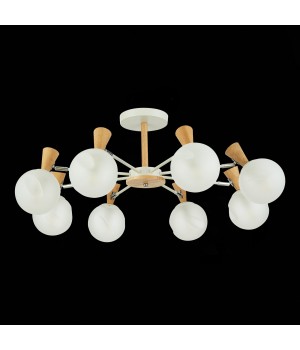 SLE220702-08 Люстра потолочная Белый, Светлое дерево/Белый E14 8*40W CATANIA-foto5