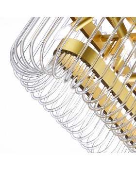 SL1228.203.08 Люстра подвесная ST-Luce Золотистый/Прозрачный E14 8*40W GROSSETO-foto4