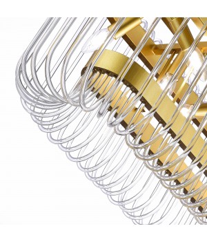 SL1228.203.08 Люстра подвесная ST-Luce Золотистый/Прозрачный E14 8*40W GROSSETO-foto4