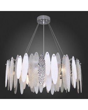 SL1224.103.10 Люстра подвесная ST-Luce Хром/Прозрачный, Белый E14 10*60W LASTRA-foto5