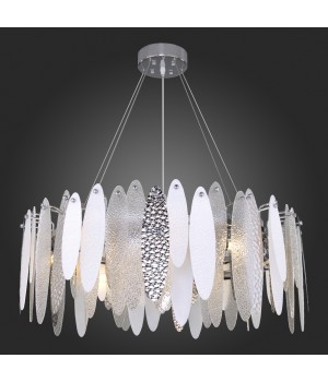 SL1224.103.10 Люстра подвесная ST-Luce Хром/Прозрачный, Белый E14 10*60W LASTRA-foto5