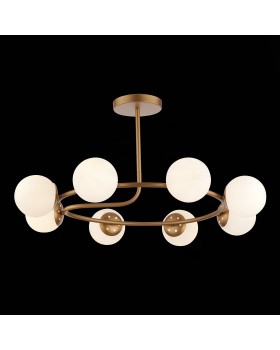 SLE220602-08 Люстра потолочная Золотистый/Белый E14 8*40W CALABRIA-foto4