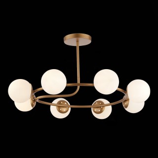 SLE220602-08 Люстра потолочная Золотистый/Белый E14 8*40W CALABRIA-foto4