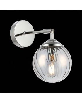 SLE102201-01 Бра Хром/Дымчатый E14 1*40W FASIA-foto3