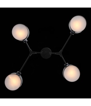 SLE183402-04 Люстра потолочная Черный/Черный E14 4*60W GIMENTO-foto6
