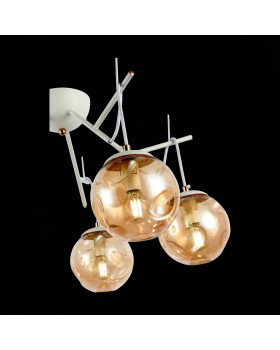 SLE110202-05 Люстра подвесная Белый/Янтарный E14 5*40W CALLETTA-foto6