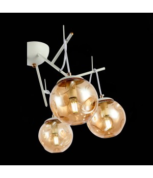 SLE110202-05 Люстра подвесная Белый/Янтарный E14 5*40W CALLETTA-foto6