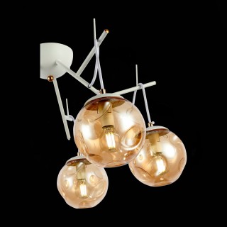 SLE110202-05 Люстра подвесная Белый/Янтарный E14 5*40W CALLETTA-foto6