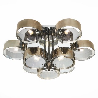 SL483.702.09 Светильник потолочный Хром/Дымчатый E27 9*40W FORESTA-foto14