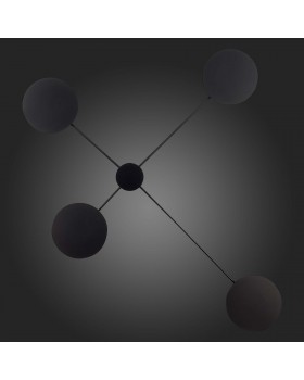 SL6006.401.04 Светильник настенно-потолочный ST-Luce Черный/Черный LED 4*5W 3000K Tondo-foto5