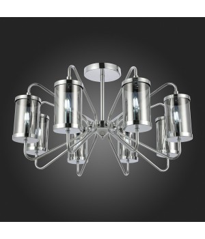SLE102302-08 Люстра потолочная Хром/Дымчатый E14 8*40W VALIERI-foto7