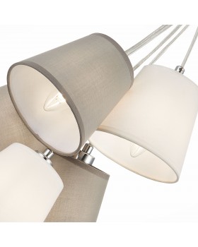 SLE300403-05 Светильник подвесной хром/белый, серый E14 5*40W PRATO-foto3