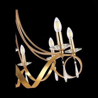 SLE120213-08 Светильник подвесной Французское золото E14 8*40W FILATTA-foto6