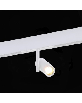 ST808.536.08 Магнитный трековый светильник Белый LED 1*8W 3000K 550Lm Ra>90 36° IP20 D42xH135 48VV SKYLINE 48-foto2