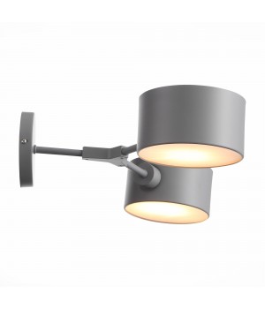 SLE183701-02 Светильник настенный Серый/Серый E14 2*60W GIMENTO-foto2