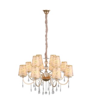SL176.203.12 Люстра подвесная ST-Luce Золото, Прозрачный/Бежевый, Золото E14 12*40W AUMENTATO-foto11