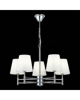 SLE105453-05 Светильник подвесной Хром/Белый E14 5*40W LAGORO-foto4