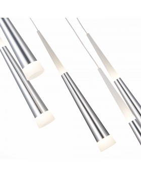 SLE200113-05 Светильник подвесной Хром/Хром, Белый LED 5*7W 3000K ORPELO-foto3