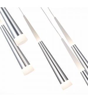 SLE200113-05 Светильник подвесной Хром/Хром, Белый LED 5*7W 3000K ORPELO-foto3