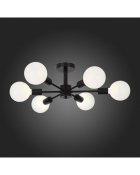 SL419.402.06 Люстра потолочная Черный E27 6*60W ANO-foto6