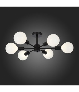 SL419.402.06 Люстра потолочная Черный E27 6*60W ANO-foto6