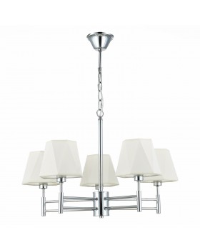 SLE105403-05 Люстра подвесная Хром/Белый E14 5*40W LAGORO-foto2