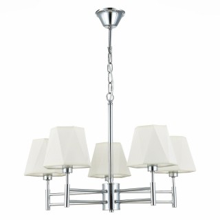 SLE105403-05 Люстра подвесная Хром/Белый E14 5*40W LAGORO-foto2