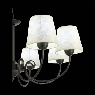 SLE120303-08 Светильник подвесной Темно-серый/Бежевый E14 8*40W RIMENTO-foto6