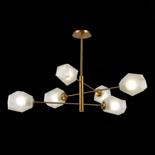 SLE205202-06 Люстра потолочная Латунь/Белый E27 6*60W TERRAMO-foto4