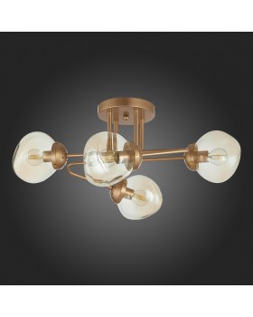 SLE155702-04 Люстра потолочная Золотистый/Янтарный E14 4*40W MORE-foto6