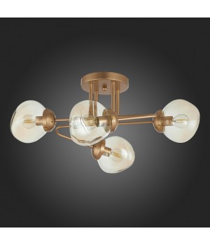 SLE155702-04 Люстра потолочная Золотистый/Янтарный E14 4*40W MORE-foto6