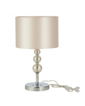 SLE105704-01 Прикроватная лампа Хром/Светло-бежевый E14 1*40W RAMER-foto2