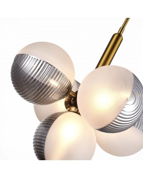 SLE1096-203-05 Светильник подвесной Матовое золото/Белый, Дымчатый G9 5*5W AVEIRO-foto3