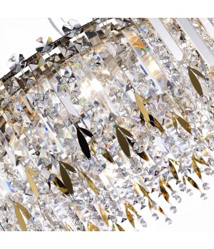 SL1655.203.08 Люстра подвесная ST-Luce Золотистый/Прозрачный E14 8*40W DESIO-foto4