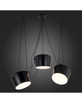 SLE120643-03 Светильник подвесной Черный/Черный E27 3*40W TRIESTE-foto4