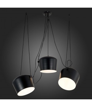 SLE120643-03 Светильник подвесной Черный/Черный E27 3*40W TRIESTE-foto4