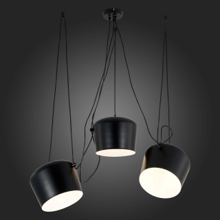 SLE120643-03 Светильник подвесной Черный/Черный E27 3*40W TRIESTE-foto4
