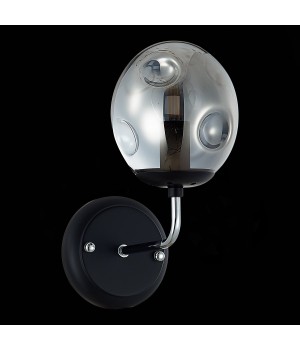 SLE106001-01 Светильник настенный Хром, Черный/Дымчатый E14 1*40W MAREA-foto4