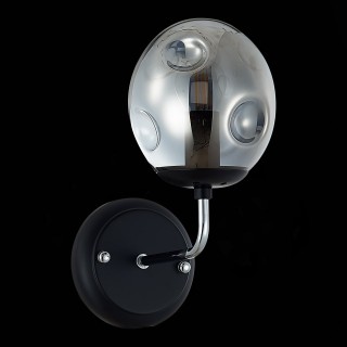 SLE106001-01 Светильник настенный Хром, Черный/Дымчатый E14 1*40W MAREA-foto4