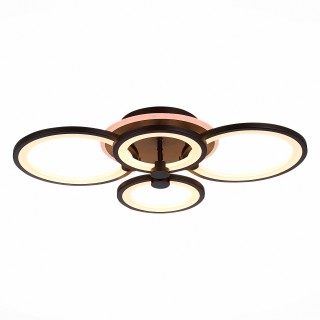 SLE200342-04RGB Светильник потолочный Черный/Белый LED 1*100W RGB 8W 3000-6000K LETO-foto2