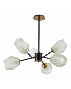 SLE205102-06 Люстра потолочная Латунь, Черный/Белый E27 6*60W TERRAMO-foto2