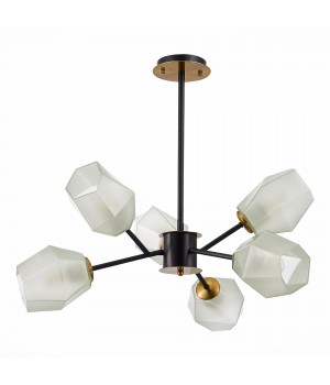 SLE205102-06 Люстра потолочная Латунь, Черный/Белый E27 6*60W TERRAMO-foto2