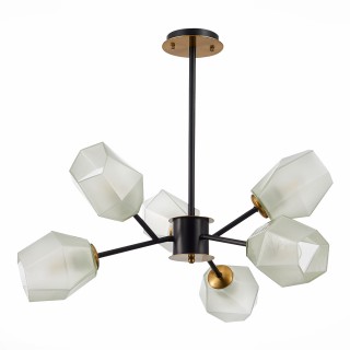 SLE205102-06 Люстра потолочная Латунь, Черный/Белый E27 6*60W TERRAMO-foto2