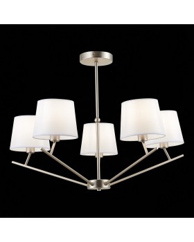 SLE300102-05 Светильник потолочный Никель/Белый E14 5*40W DENICE-foto4