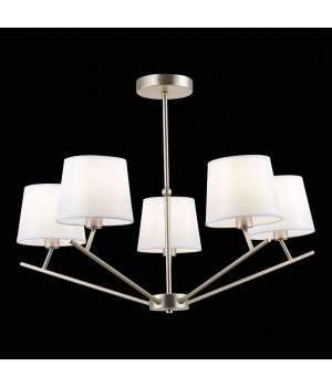 SLE300102-05 Светильник потолочный Никель/Белый E14 5*40W DENICE-foto4