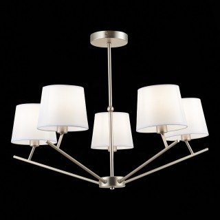 SLE300102-05 Светильник потолочный Никель/Белый E14 5*40W DENICE-foto4