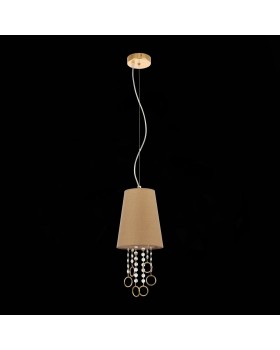 SL1138.203.01 Подвес Французское золото/Бежевый, Прозрачный E14 1*40W MEDDO-foto5