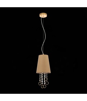 SL1138.203.01 Подвес Французское золото/Бежевый, Прозрачный E14 1*40W MEDDO-foto5