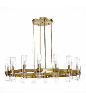 SL1237.303.16 Люстра подвесная ST-Luce Латунь/Прозрачный E14 16*15W Isla-foto2